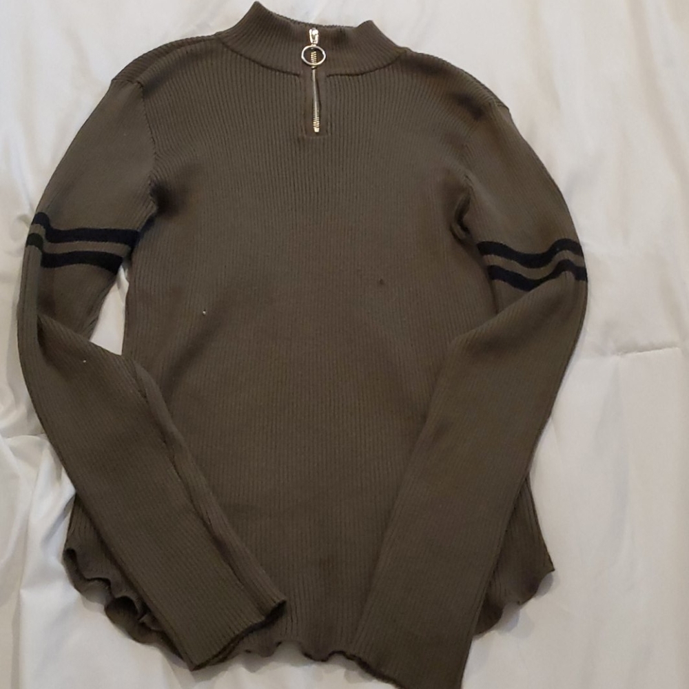 Olive Green Top
